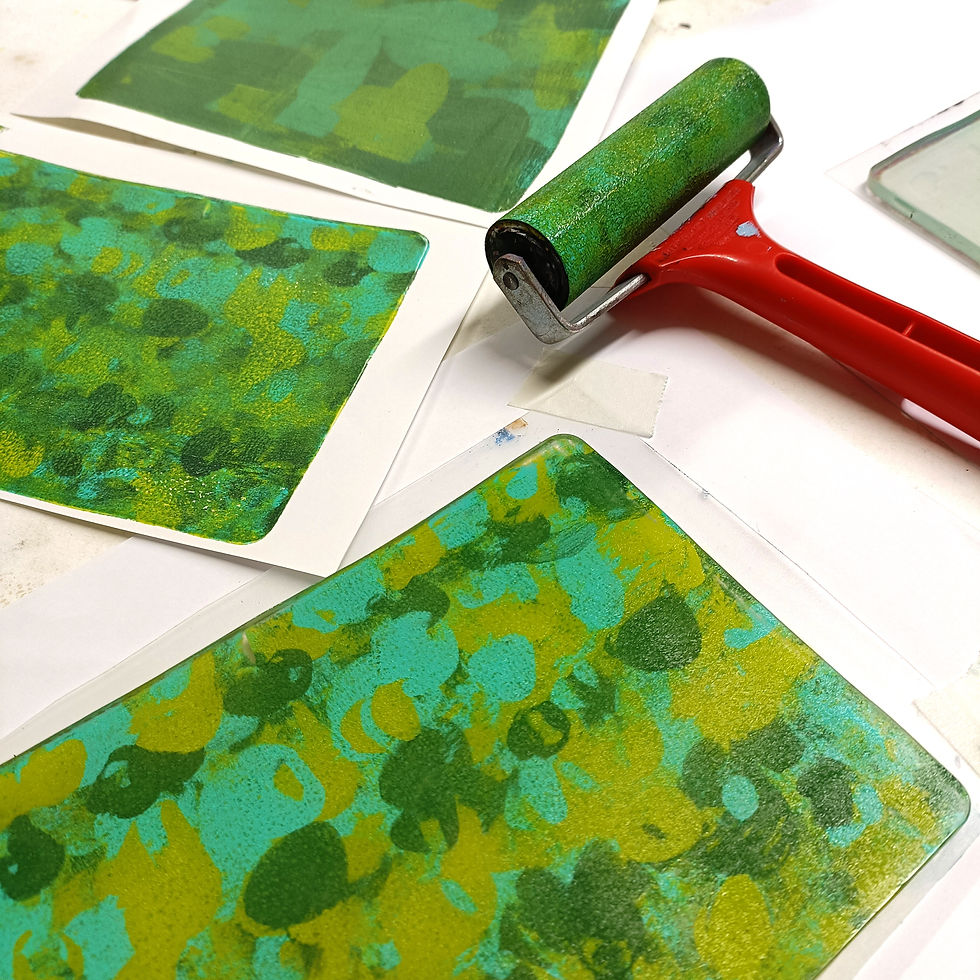Thumbnail: WORKSHOP - Gelli Plate Printmaking Introduction, 'The Art of Pattern & Texture'.
