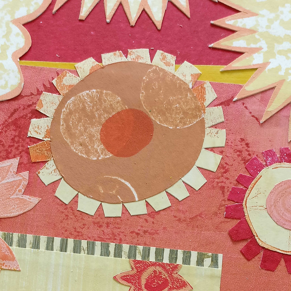 Thumbnail: WORKSHOP - Gelli Plate Printmaking Introduction, 'Focus on Flowers.