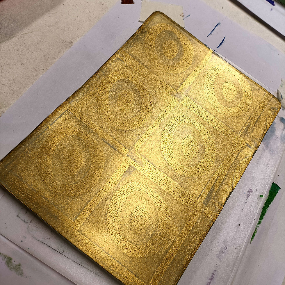 Thumbnail: WORKSHOP - Gelli Plate Printmaking Introduction, 'The Art of Pattern & Texture'.