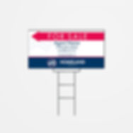 Arrow Sign with U Top Stake