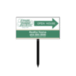 Arrow Sign with Single Metal Stake