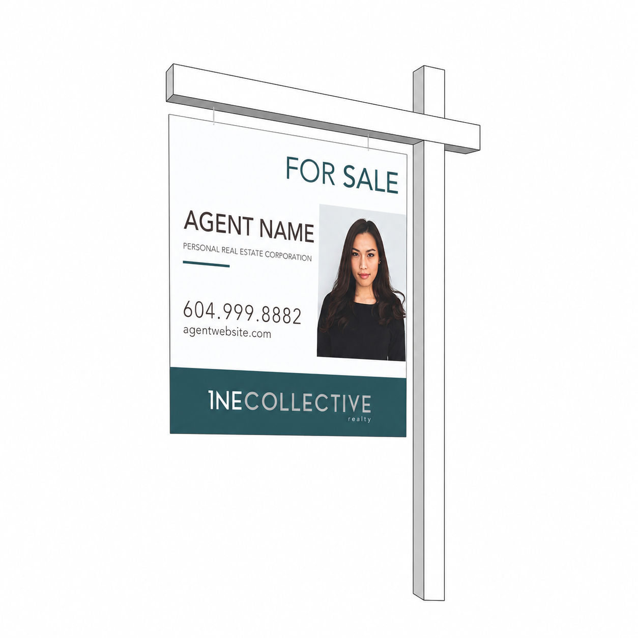 Lawn Sign 32"x24"H (Hanging) Horizontal