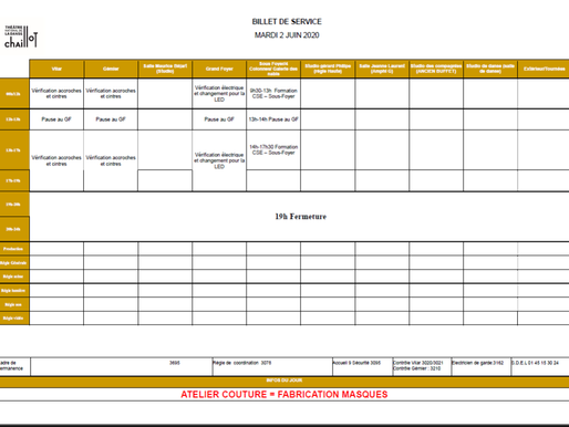 Billet de service 2 juin 2020 - Lundi 1er férié