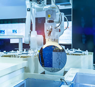Silicon Wafers and Microcircuits, Automation system control application on automate robot.
