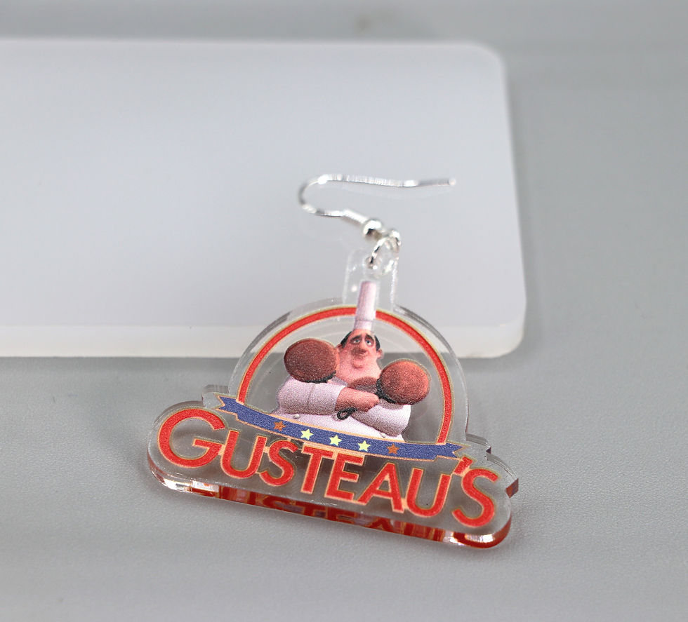 Thumbnail: Pixar's Ratatouille "Gusteau's Sign" Earring Set