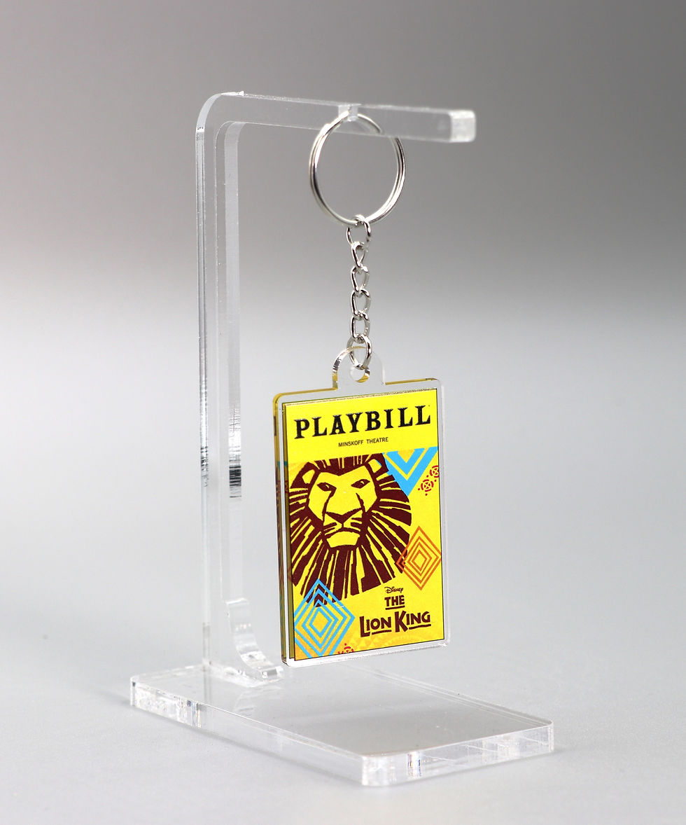 Thumbnail: Broadway Show Playbill Replica Keychains