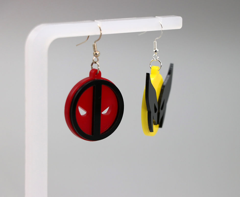 Thumbnail: Deadpool and Wolverine Earring Set