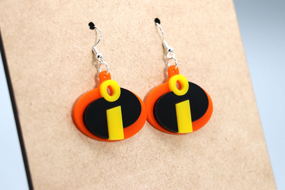 Thumbnail: Pixar Incredibles Logo Earring Set