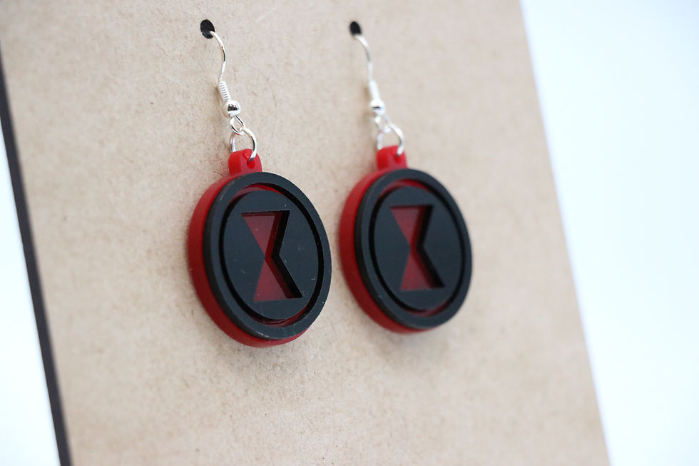 Thumbnail: Black Widow Earring Set