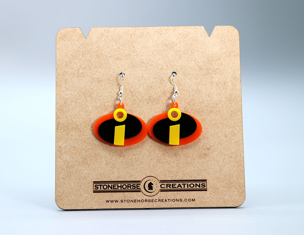 Thumbnail: Pixar Incredibles Logo Earring Set