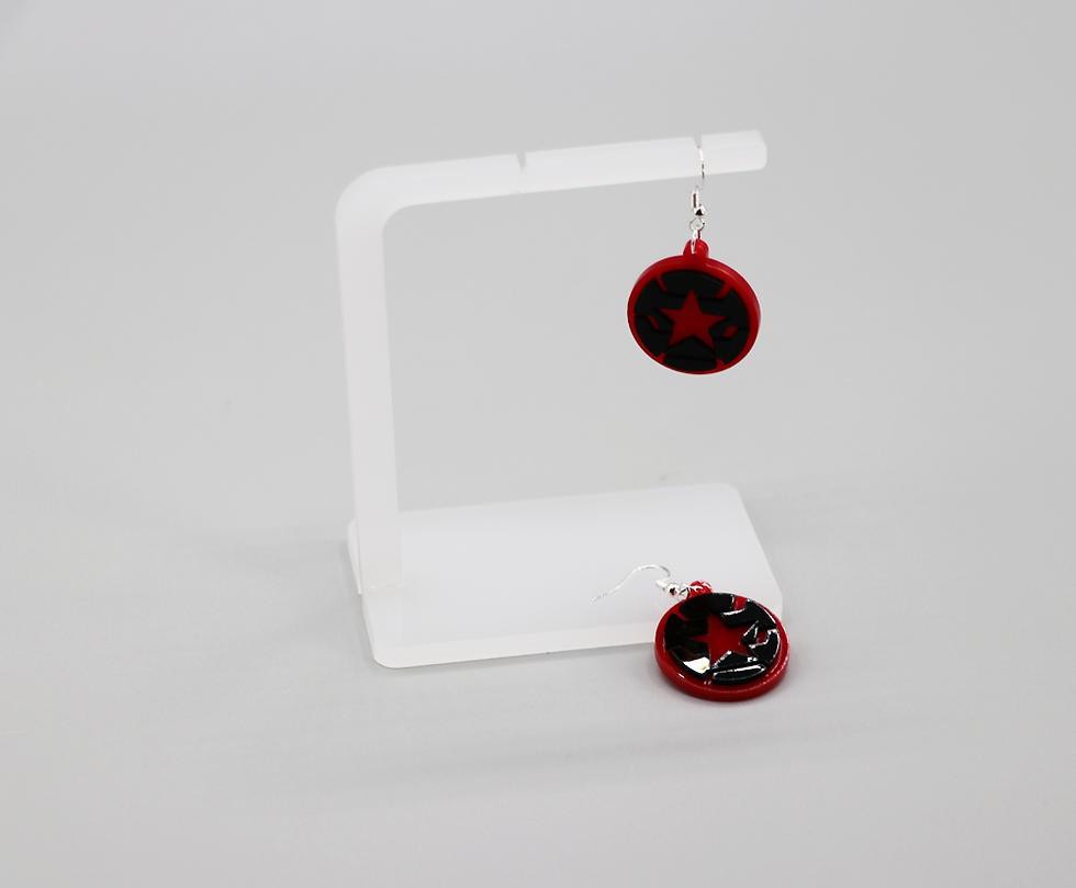 Thumbnail: Winter Soldier Earring Set