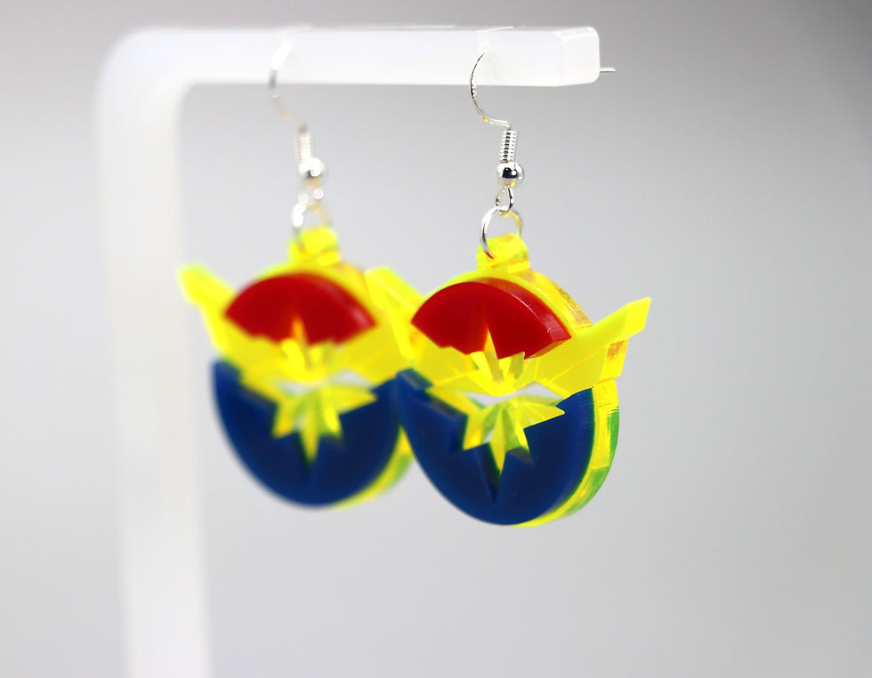 Thumbnail: Captain Marvel Earring Set