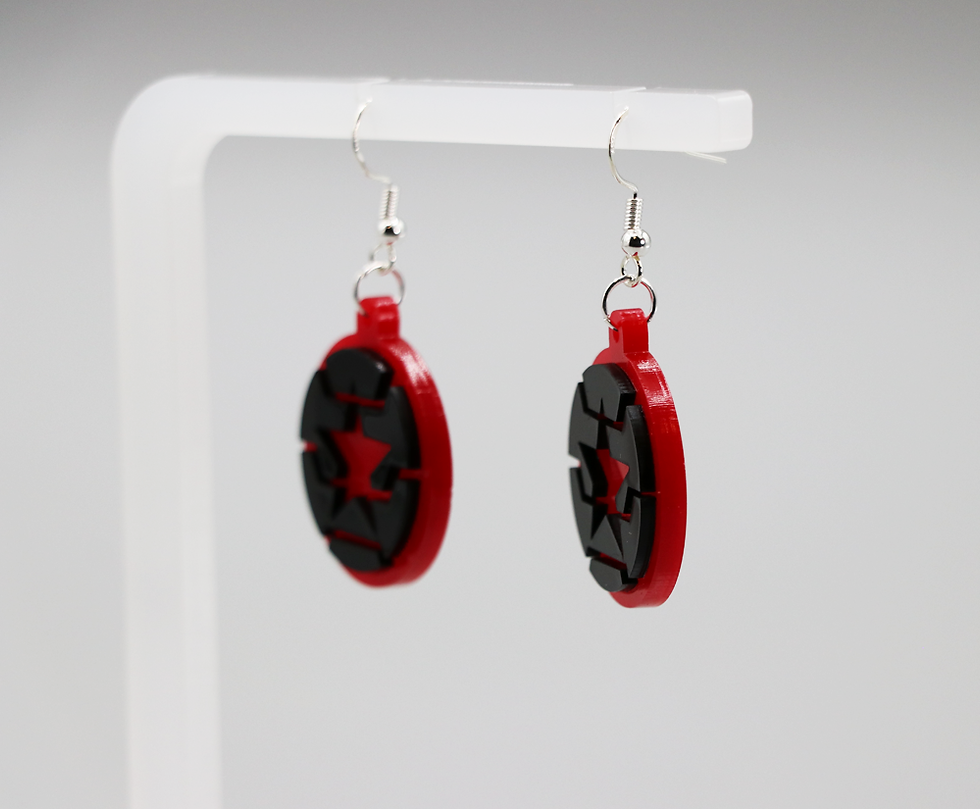 Thumbnail: Winter Soldier Earring Set