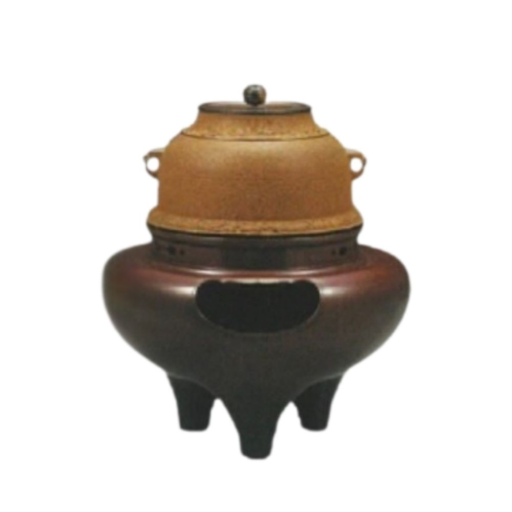 ｜風炉釜｜真形釜添｜唐銅朝鮮風炉｜大國藤兵衛｜