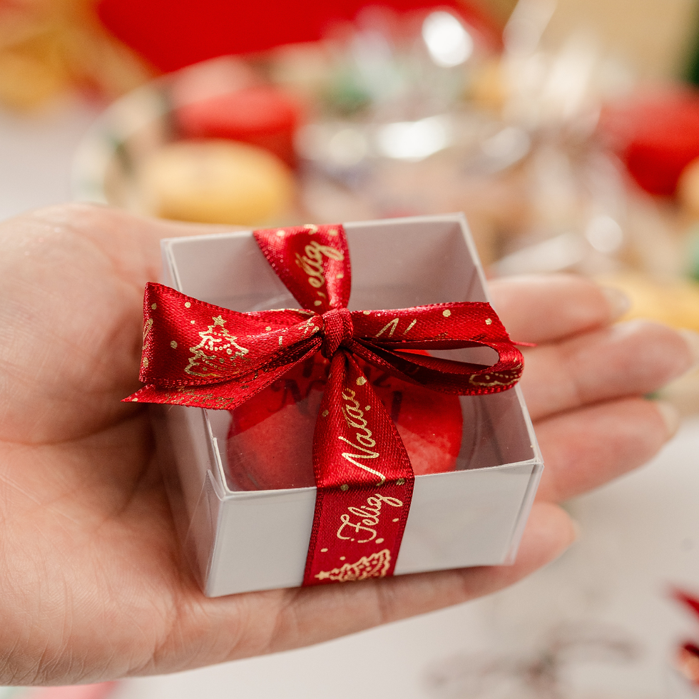 Natal - Lembrancinha 1 Macaron Personalizado