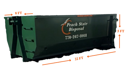 30 yard dumpster dimensions 