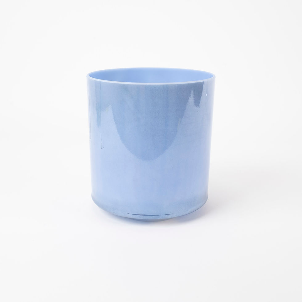 Miniaturbild: 8" D-15 Egyptian Blue, White Light Angel Gold Bowl