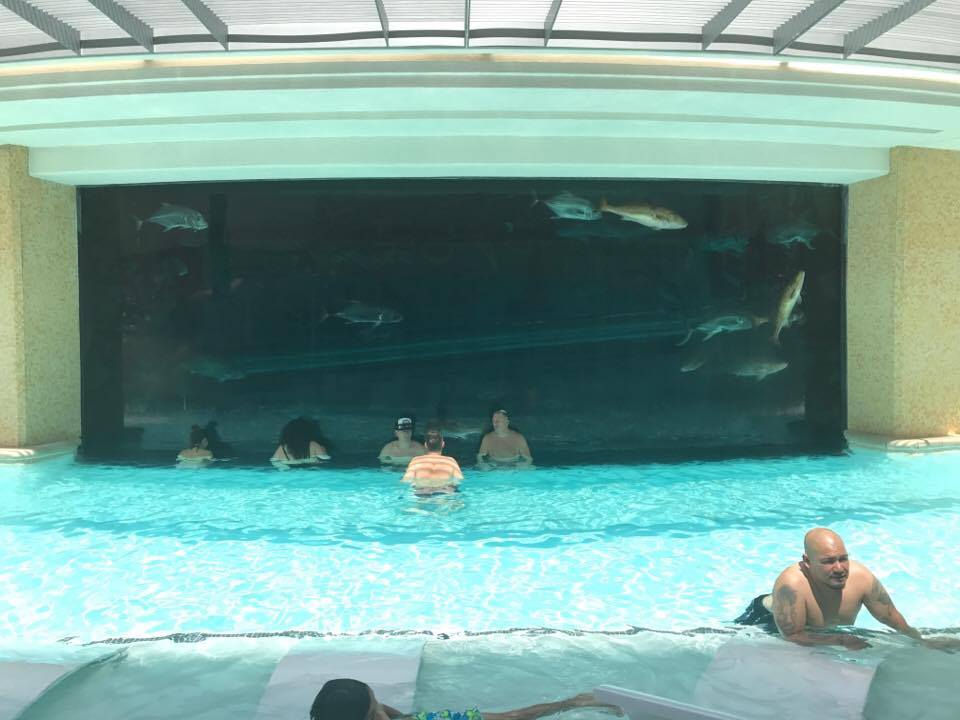 See the water slide inside?