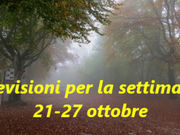 previsioni della settimana in pillole