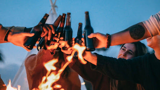 beers on the beach