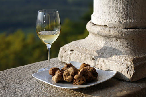 wine and truffles