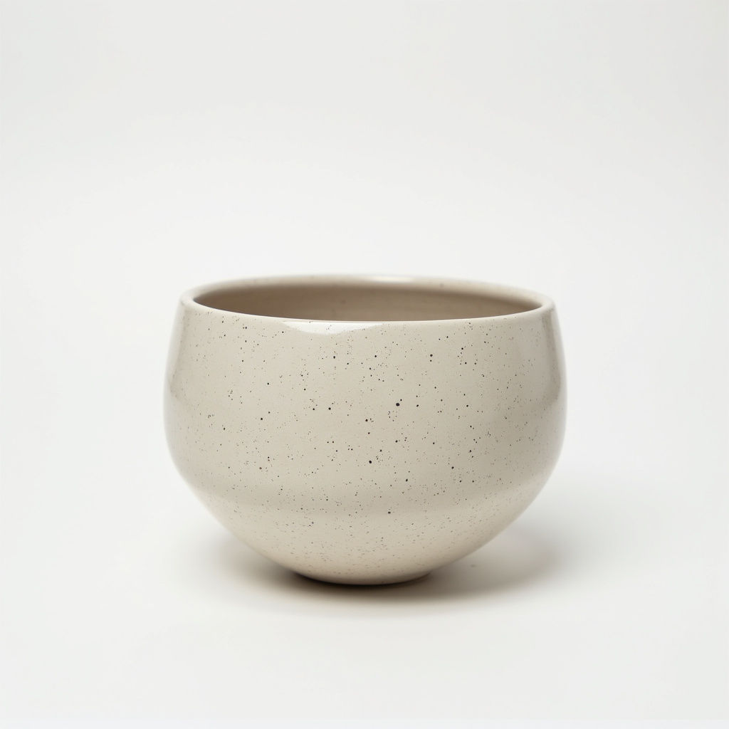 Hand-Thrown Speckled Vessel