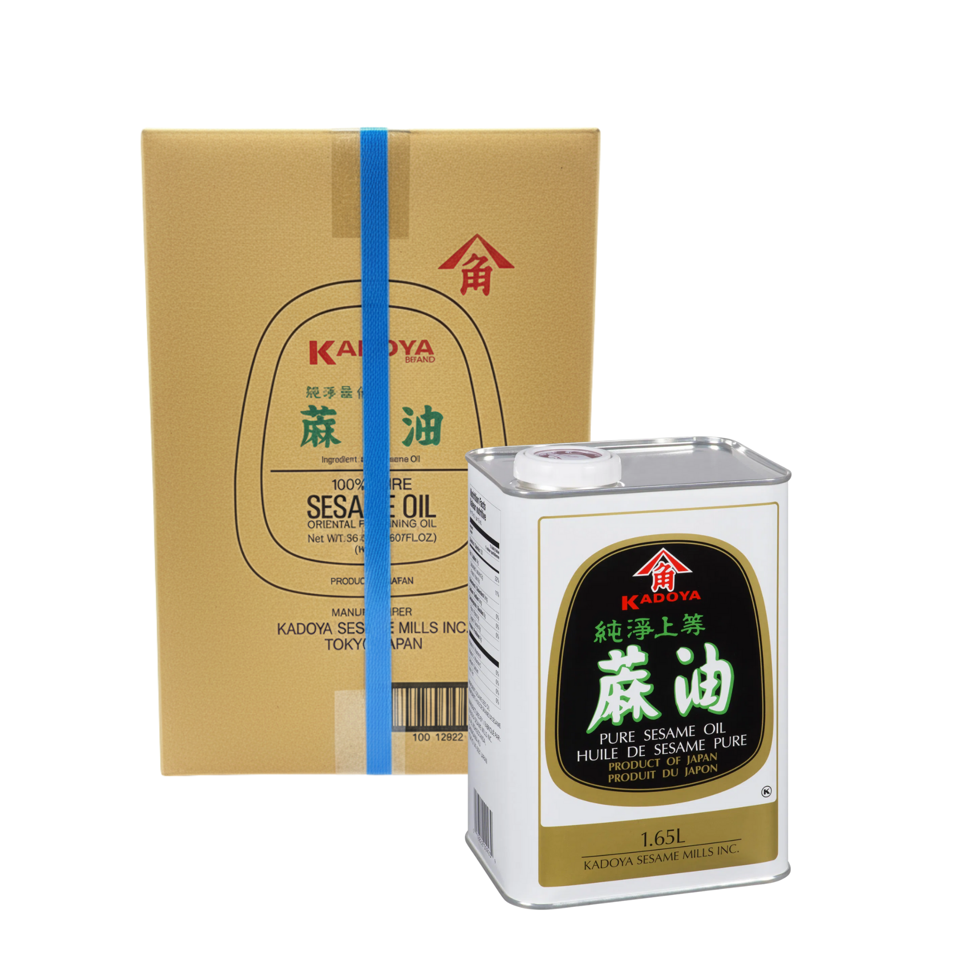 八角麻油 (1.65L×10罐/箱) / Kadoya sesame oil (1.65L×10cans/box)