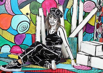 Marianne Talmon, peintures, sculptures, Body art, tableaux vivants, Lyon