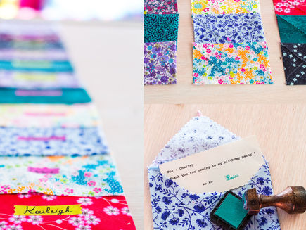 My little print fabrics envelopes : DIY