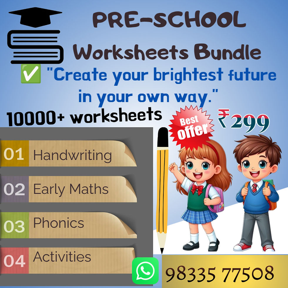 Preschool Soft Copy Bundle