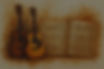 painting of guitar & sheet music