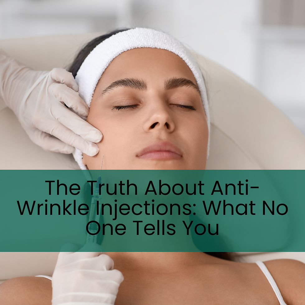 a woman in a medical setting having a cosmetic injection in her face