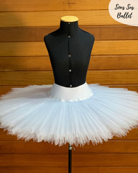 Tutu de ensaio branco_