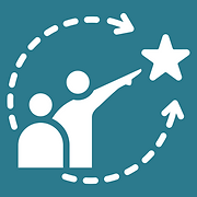 ícone apontando estrela