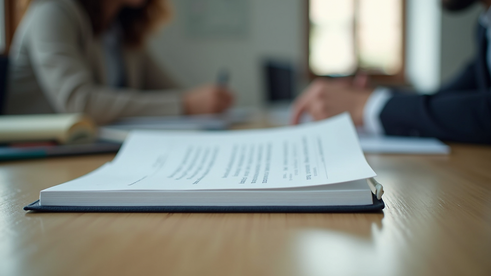 Close-up view of a leadership training book on a desk