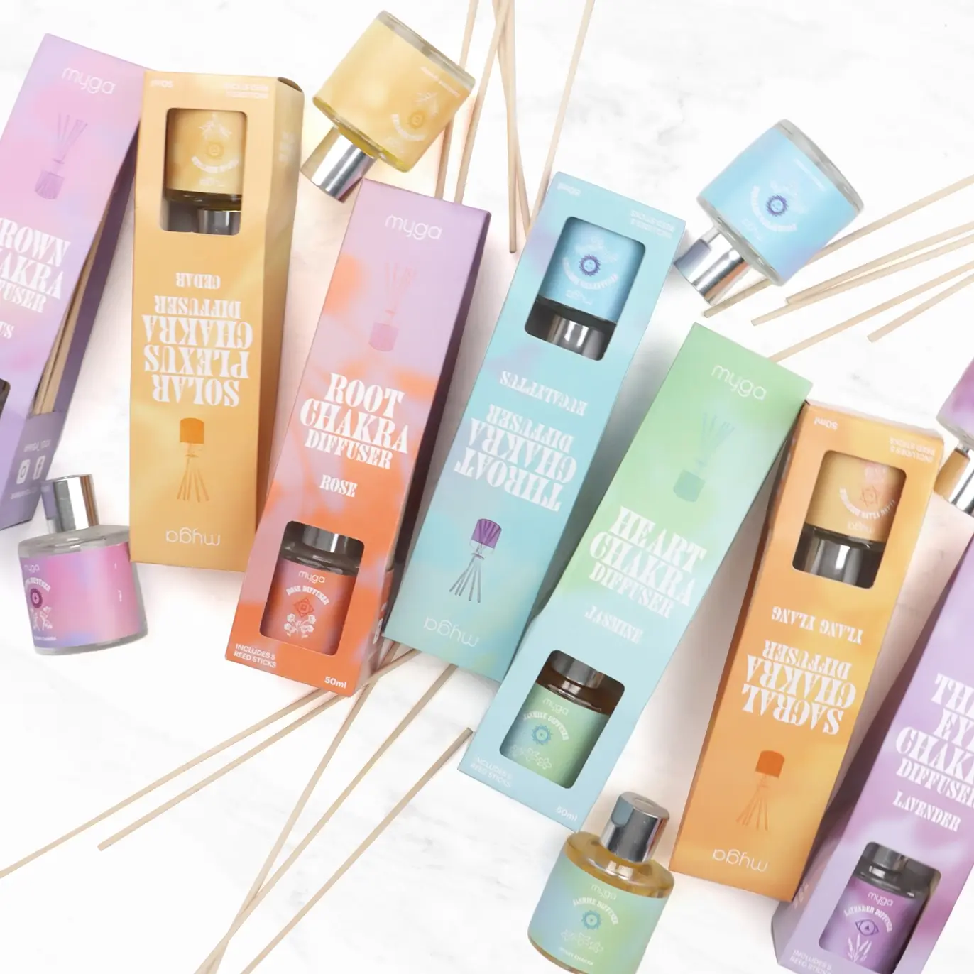 Chakra Reed Diffuser – 50ml Spiritual Home Fragrance