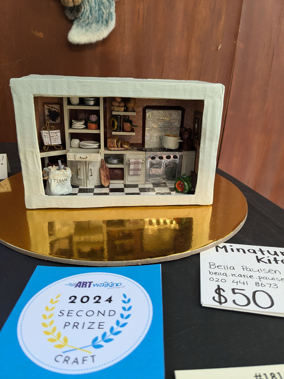 Second in Craft - Bella Paulsen - Miniature Kitchen (Recycled materials, paint, clay)