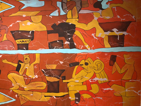 El mural de los Bebedores 