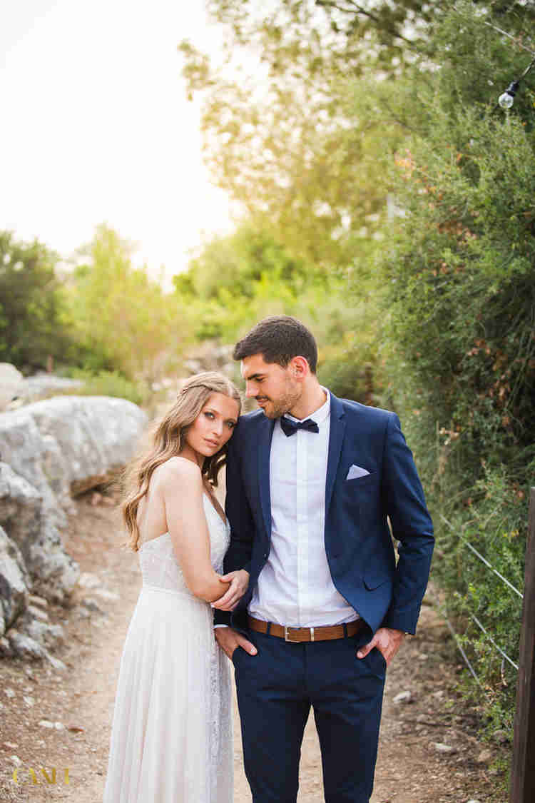 Jewish wedding ceremony, Jewish couple getting married in Israel near Jerusalem