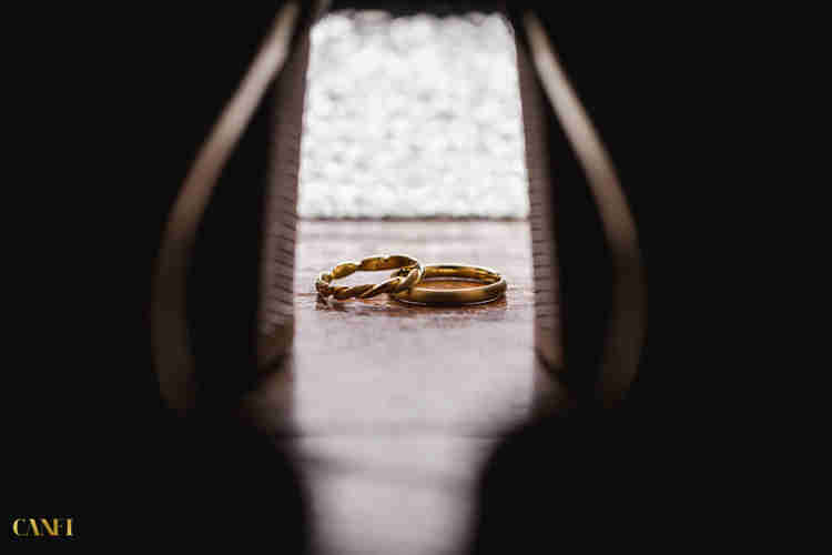 Wedding rings in a jewish wedding ceremony, picture taken by Idan Canfi