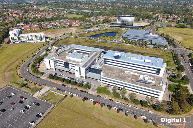 Commercial Drone Photography of Hospital