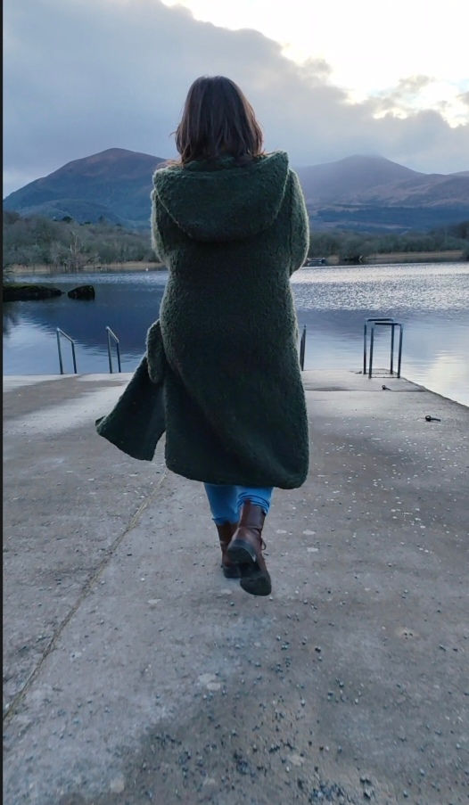 Thumbnail: Hand-knitteded cosy wool cardigan