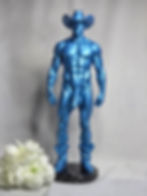 Thumbnail: The Dark Horse Cowboy – Hand-Finished Male Physique Sculpture