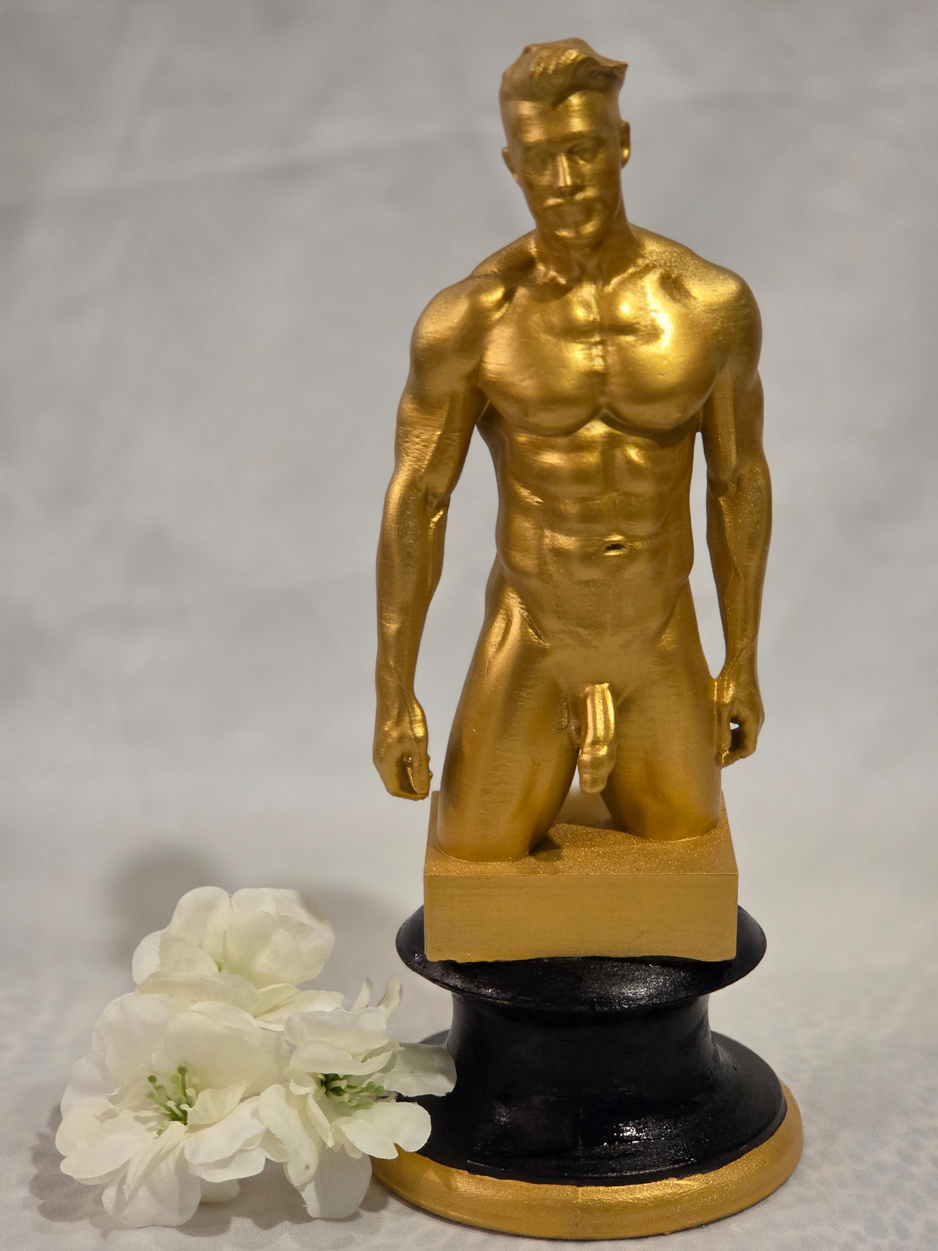 The "Adonis" | Weighted Gold Athletic Sculpture