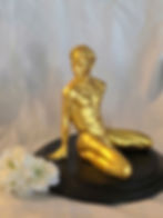 Thumbnail: Reclining Male Figure Statue - Modern Mythos Art, Weighted Decor