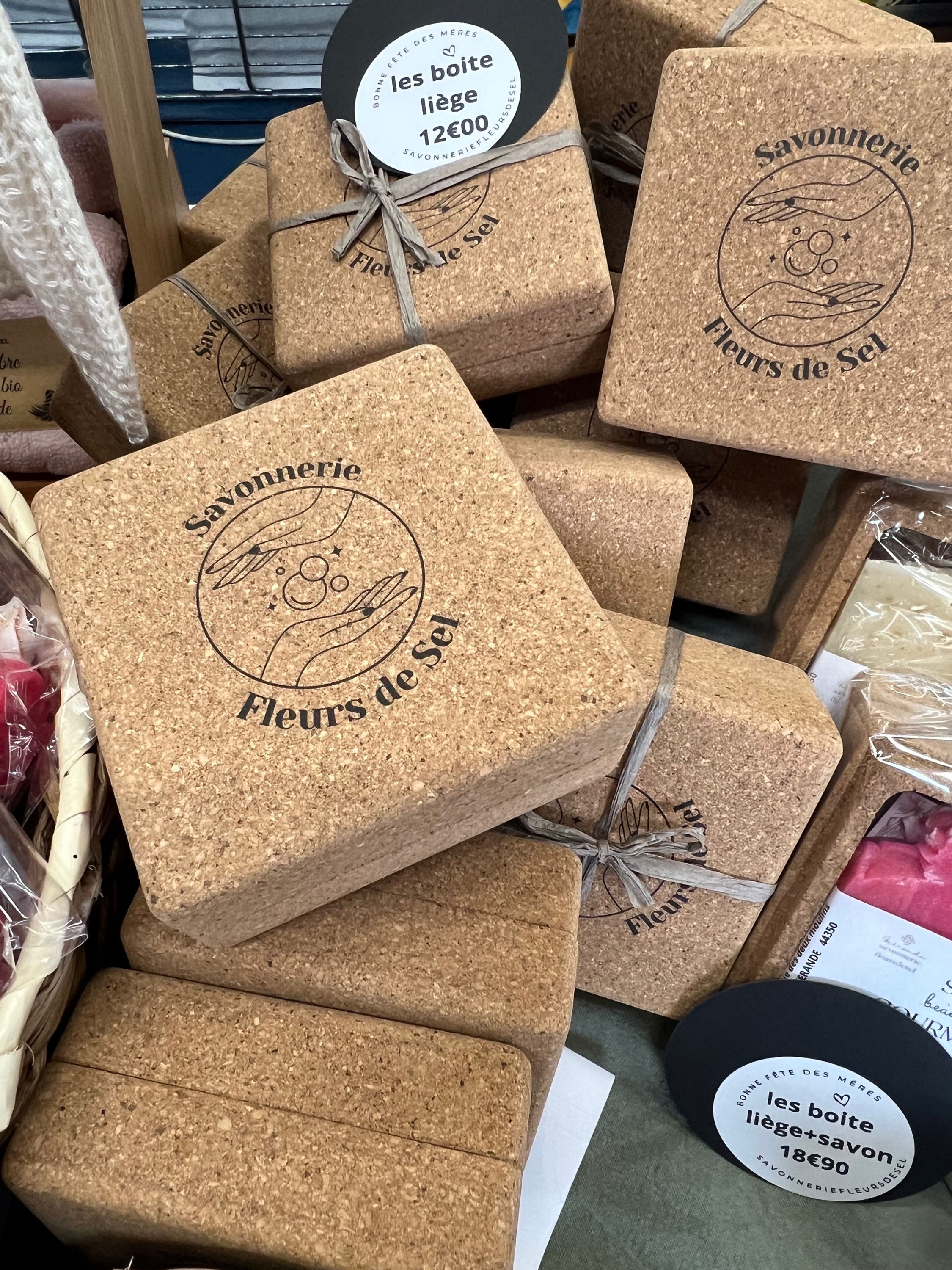 Boîte à savon en liège 