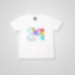 a photo of a t shirt by hugs&hues having a number 3 and a unicorn embroidered on it