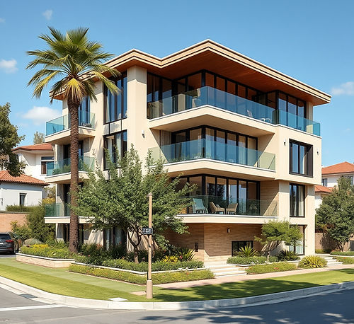 modern villa of 5 floors and garden situated at the corner of the streets.jpg