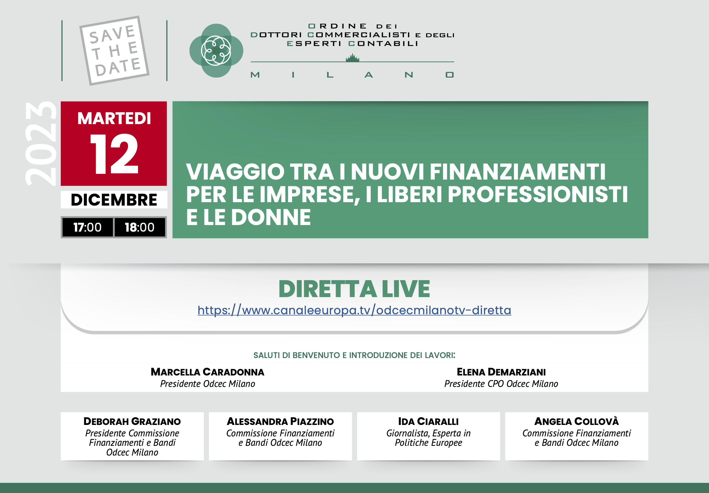 VIAGGIO TRA I NUOVI FINANZIAMENTI PER LE IMPRESE, I LIBERI PROFESSIONISTI E LE DONNE