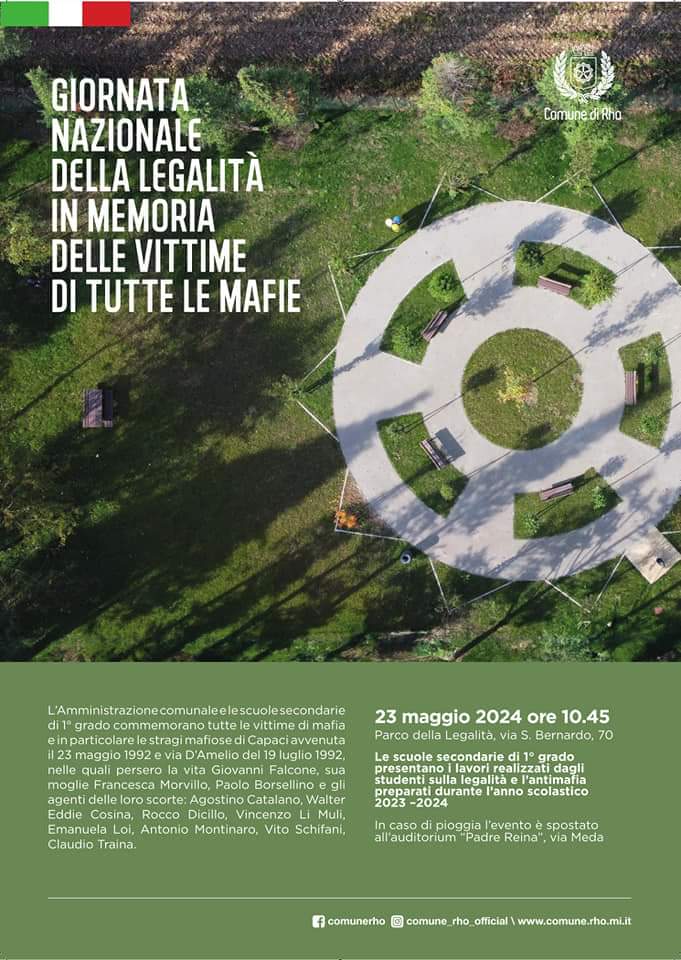 GIORNATA NAZIONALE DELLA LEGALITÀ IN MEMORIA DELLE VITTIME DI TUTTE LE MAFIE